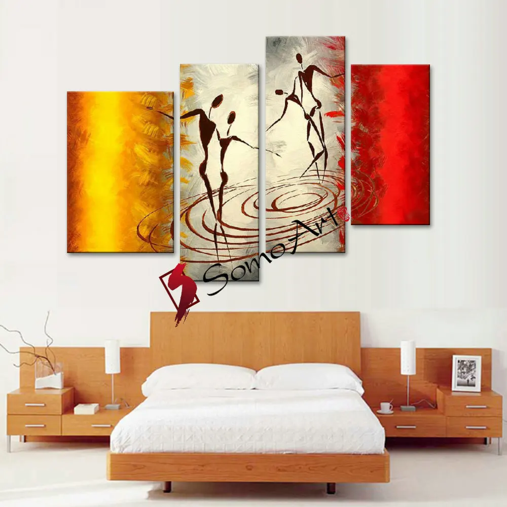 Бесплатная Доставка Ручная Роспись Искусства Картина Маслом на Холсте 4