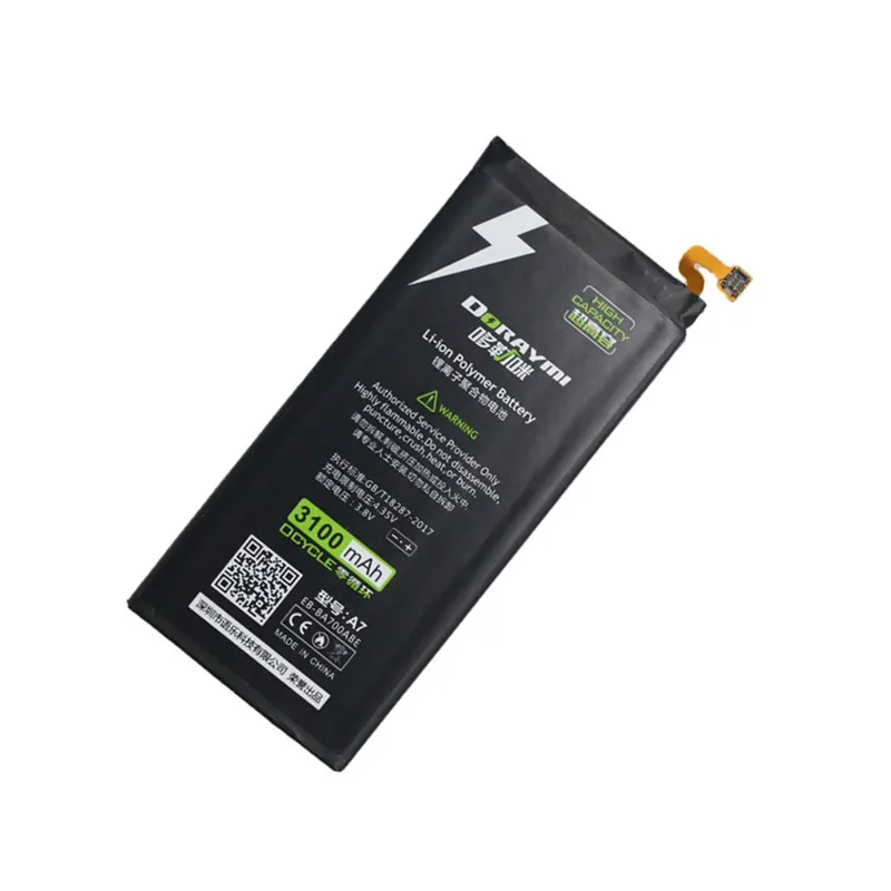 Аккумулятор DORAYMI 3100 мАч для Samsung Galaxy A7 2015 сменные батареи A700 A7000 A700L A700F A700FD