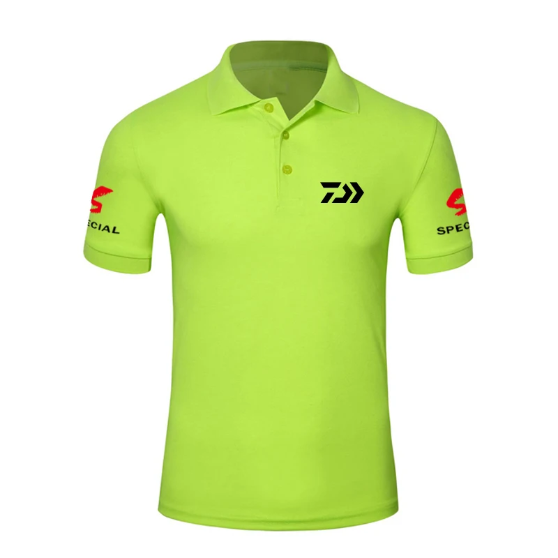 10 Summer Sunscreen Fishing Lapel POLO Shirt Anti-UV DAWA Fishing Short Sleeve Shirt Fishing Lapel POLO Shirt Fishing Clothing - Цвет: 10
