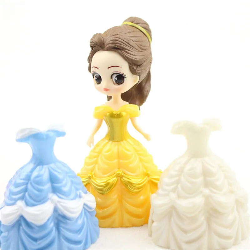Disney 6*18 шт./партия 8,5 из мультфильма "Холодное сердце" куклы сказочной русалки чехлы-накладки "Принцесса", "Белоснежка", "София серии переодевания детей Girls'Toys подарки
