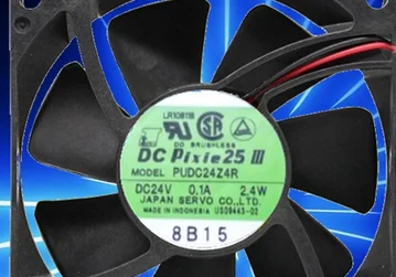 

PUDC24Z4R 8025 24V 2.4W 8cm