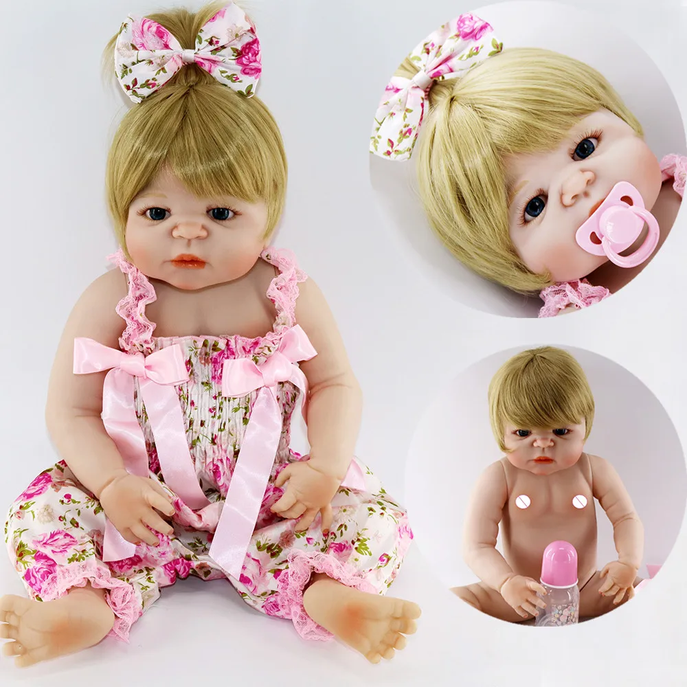 

Кукла-реборн Bebes из силикона, светлые волосы