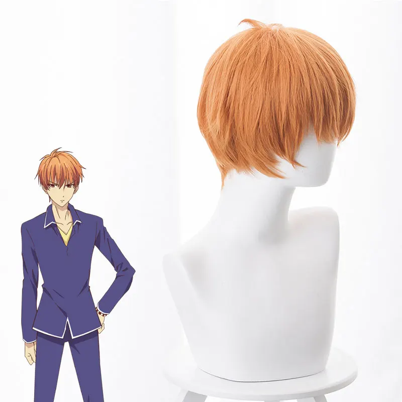 Anime Fruits Basket Soma Souma Kyo Short Wig Cosplay Costume Furutsu Basuketto Heat Resistant Synthetic Hair+Wig Cap | Тематическая