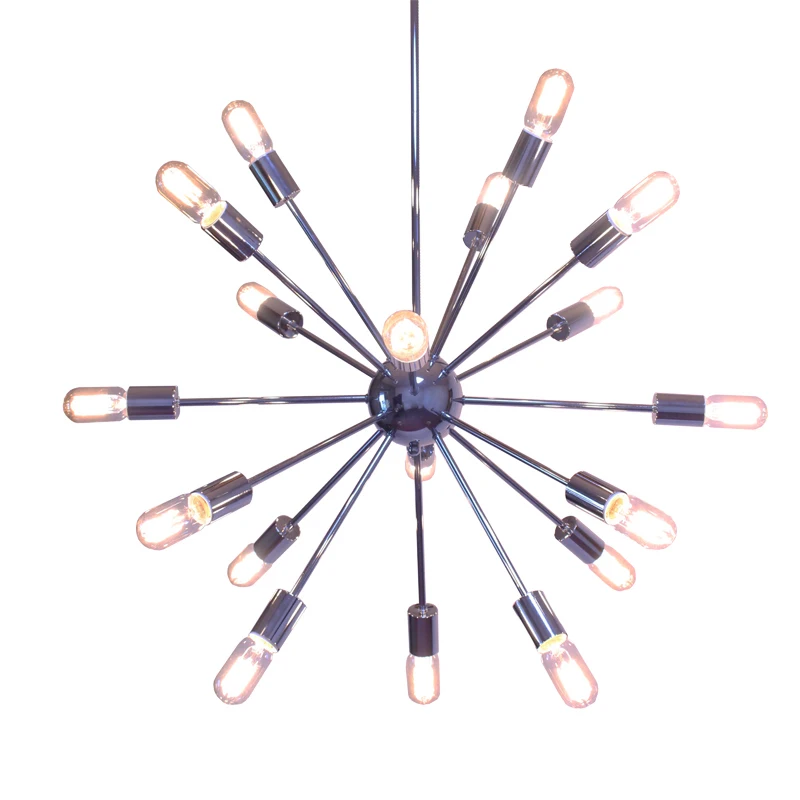 Бесплатная доставка современная люстра лепесток 18 огней хромированные люстры