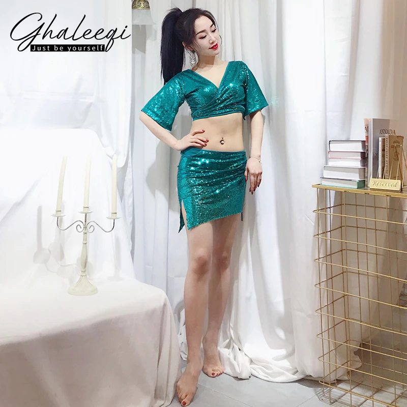 Belly Dance Dress Female 2019 New Encouragement Suit Oriental Beginners Practice Gonggong Exercise Clothes Sexy |