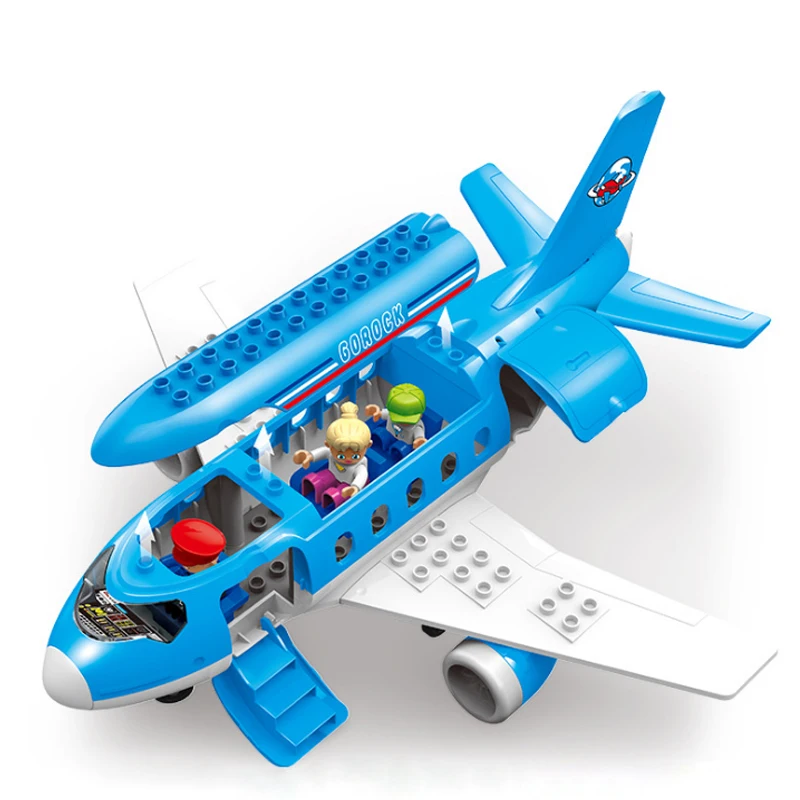 Sytopia самолет аэропорт блоки мини город детей здание большой размер Обучающие