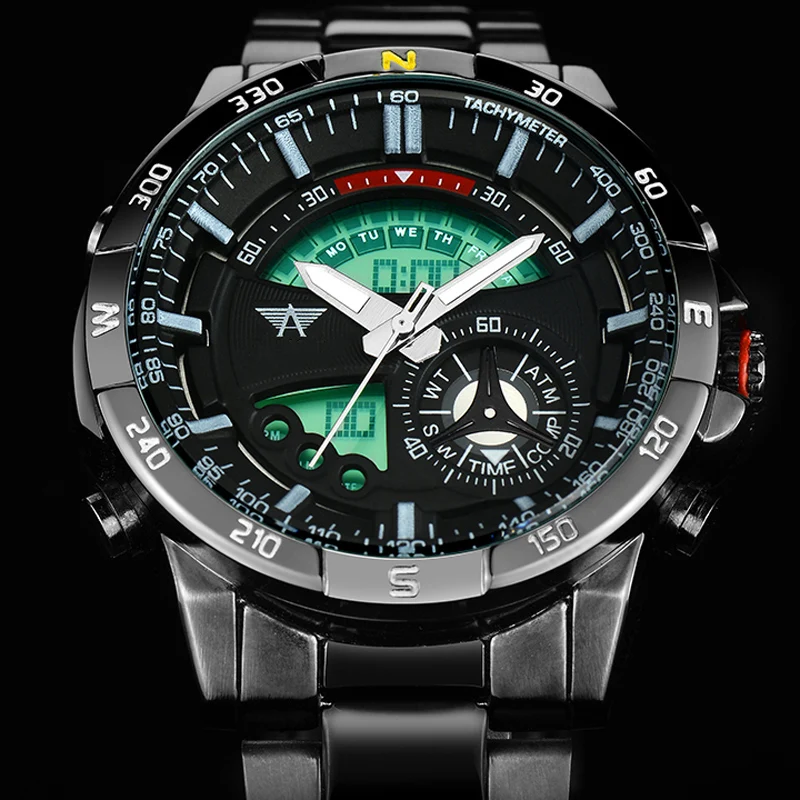 AMST брендовые роскошные Цифровые спортивные часы мужские военные кварцевые