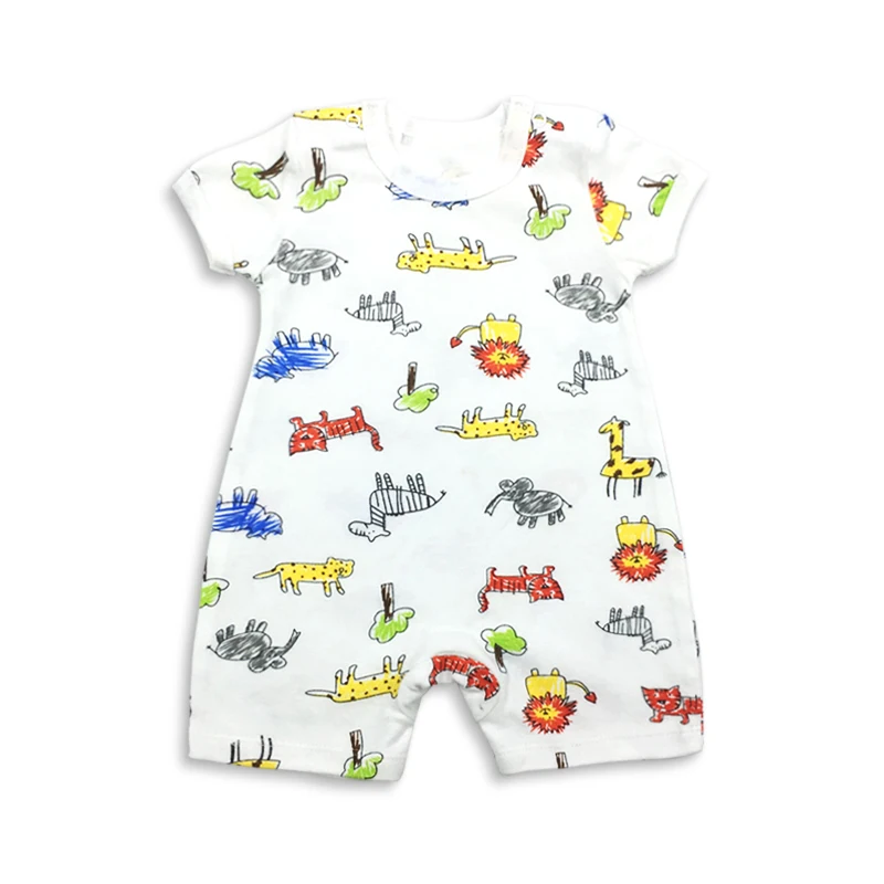 2019 летняя одежда для маленьких мальчиков комбинезон с коротким рукавом