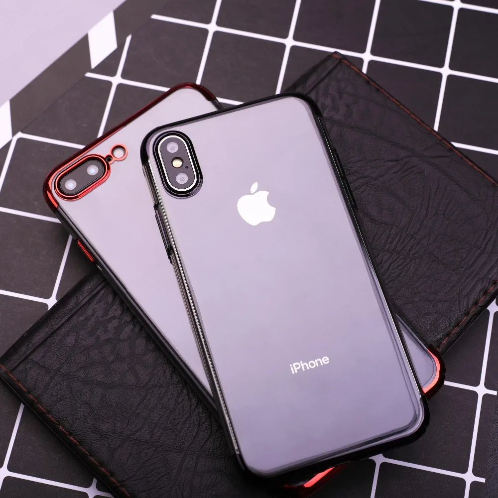 Vanlux PC Hard Case For iPhone 7 7PLUS Cover X 8 6 PLUS Anti-scratch Electroplating Protective Phone Shell Coque |