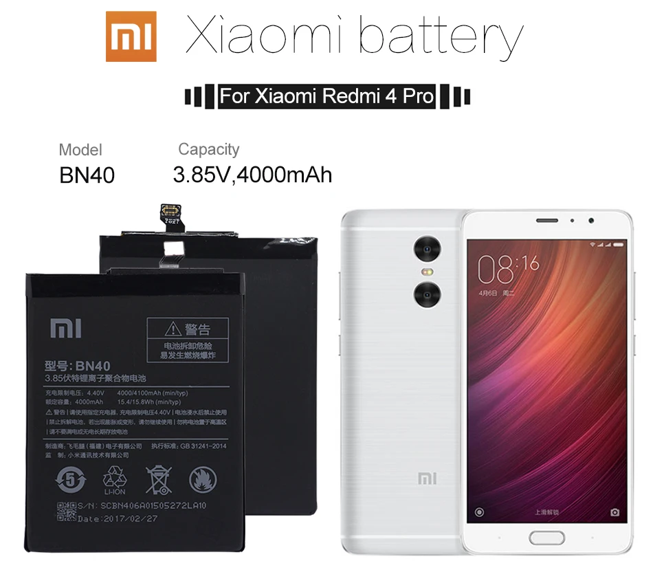 Xiao mi BN40 аккумулятор для телефона для Xiaomi Redmi 4 Pro Prime 3g ram 32G rom Edition Redrice 4+ Инструменты