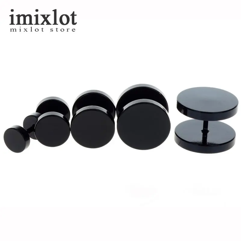Imixlot 2 шт. 4 цвета хирургические стальные поддельные затычки для ушей