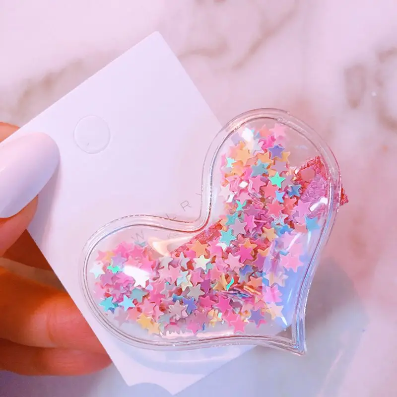 Корейские милые блестящие зыбучие пески Блестки для волос заколки блестки