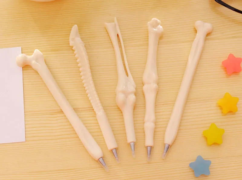 1 шт. забавные кости шариковая ручка в форме цветка ручки творческий офис