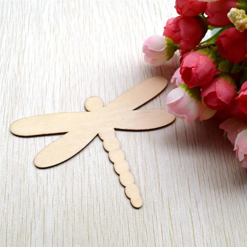 10 шт Необработанные деревянные вырезанные кусочки для настольной игры предметы