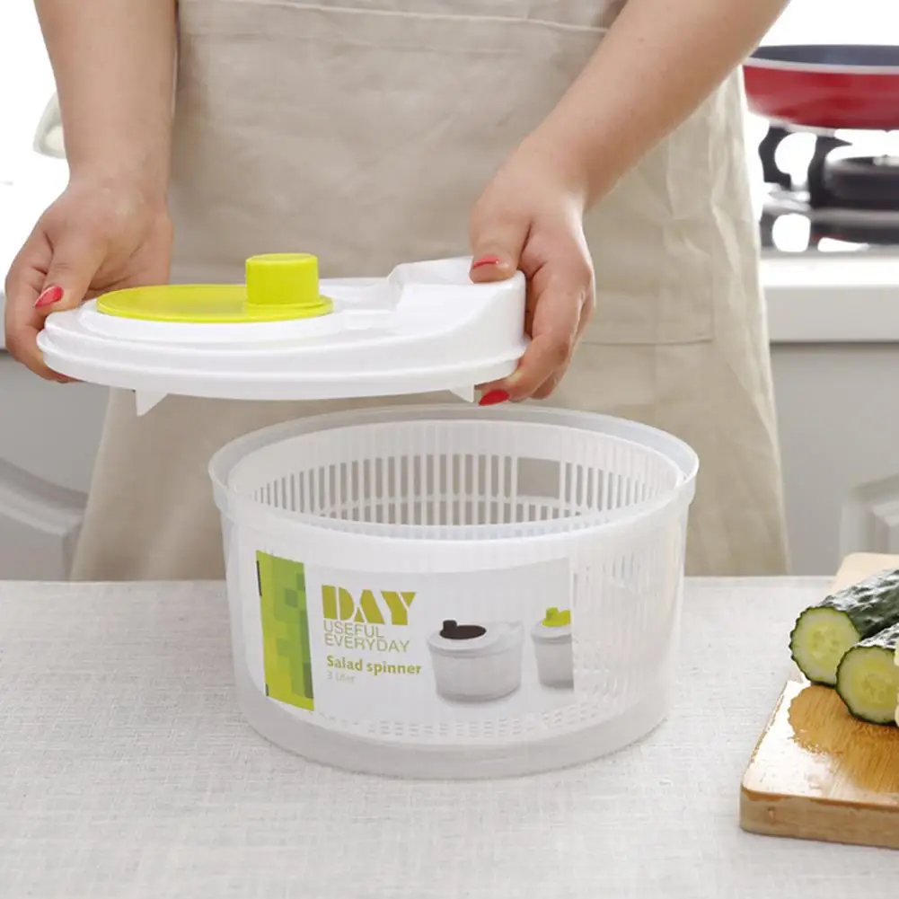 Большой ручной салат овощные Фрукты дренажная шайба Spinner сушилка для латука