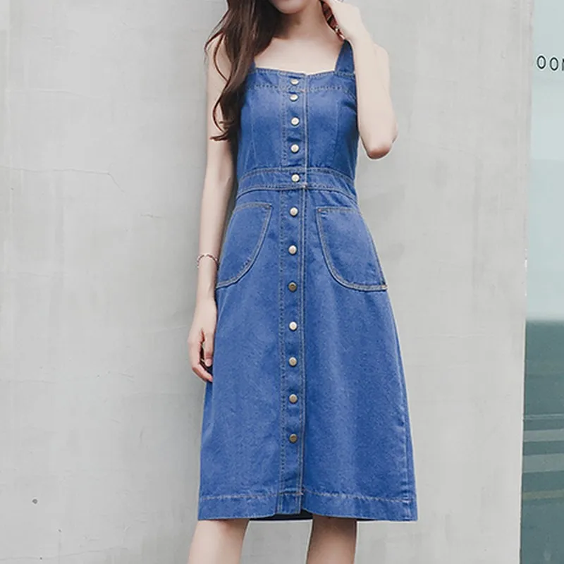 Платье EXOTAO женское Осеннее длинное из джинсовой ткани|denim dresses women|denim dressdress women |