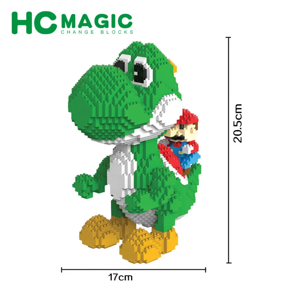 HC MAGIC 9020 алмазные строительные блоки Марио Йоши Детские сборные подарки DIY