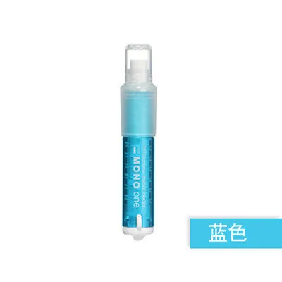 blue TOMBOW моно один пластиковый ластик губная помада резиновая 5 цветов Многоразовые японские канцелярские принадлежности для студентов, детей, маленький подарок JCB-111 - Цвет: blue