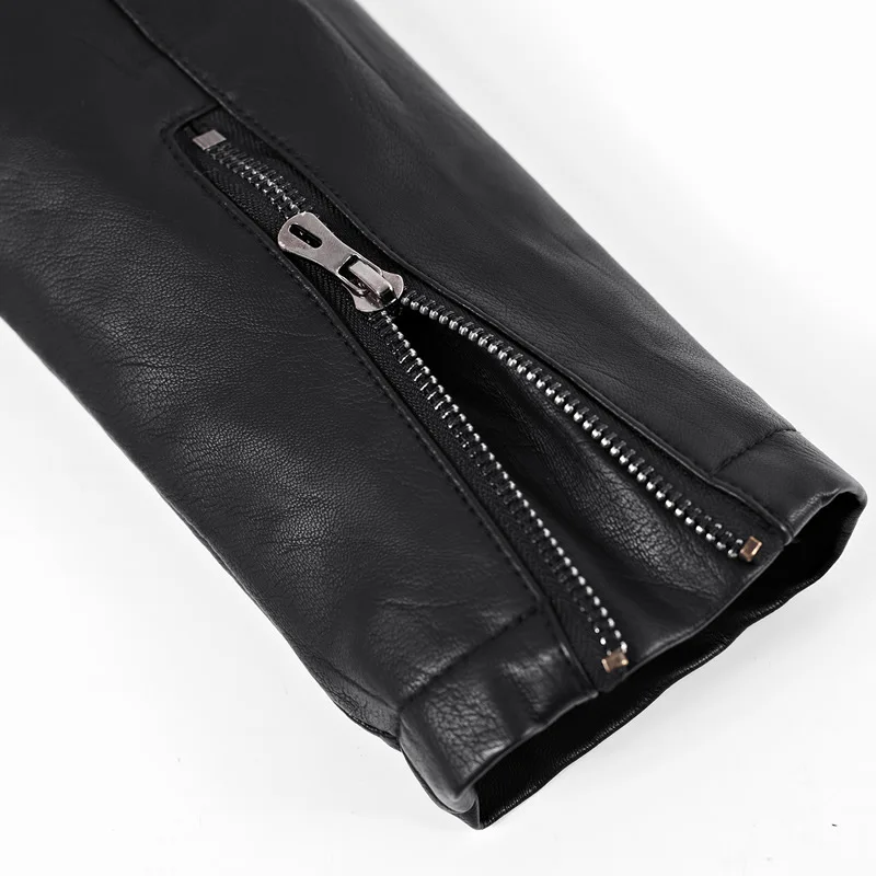 

2020 Autumn New Arrival Fashion Quality Chamarra Hombre Solid Color Stand Collar Motorsiklet Montu