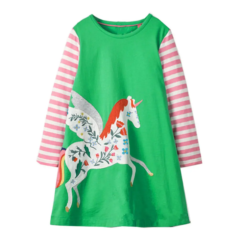 Осеннее платье принцессы littlemandy Rabbit новые детские платья с рисунком одежда для