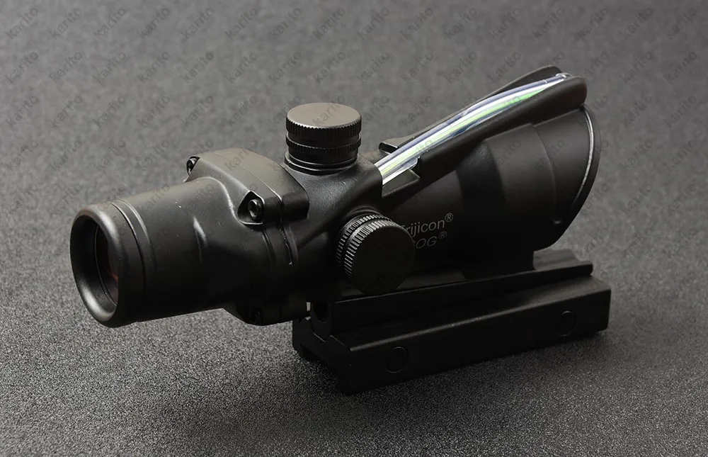 Тактический trijicon acog Стиль 4x32 Призма оптического волокна прицел водонепроницаемый M7184