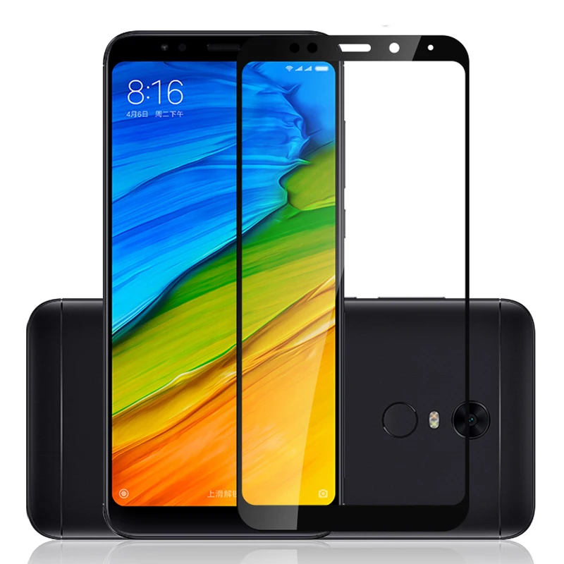 Защитное стекло на весь экран для Xiaomi redmi 5 plus 5a note pro закаленное xiomi xaomi ksiomi