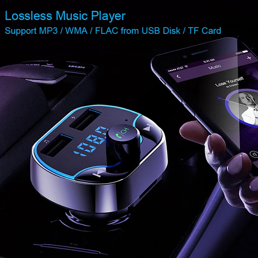 AGETUNR T24 Bluetooth 4 2 Handsfree автомобильный Mp3 музыкальный плеер fm передатчик USB