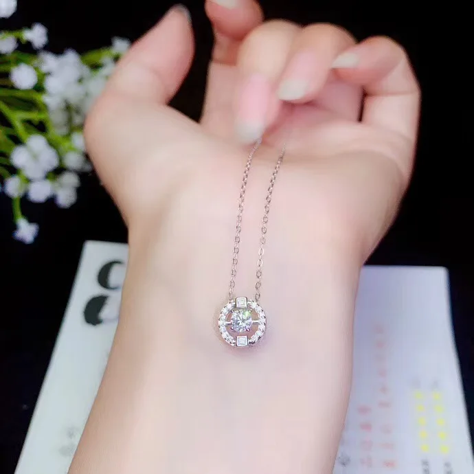 Ожерелье из муассанита особый продукт: драгоценный камень 0 3 карат искусственное