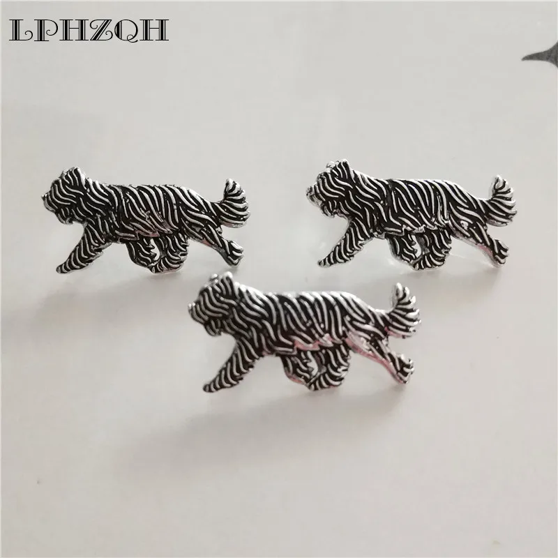 LPHZQH Модные Милые Броши бриард собака Броши Бабочка застежка воротник булавка ювелирные изделия Аксессуары для одежды для мужчин и wo мужчин нагрудные булавки