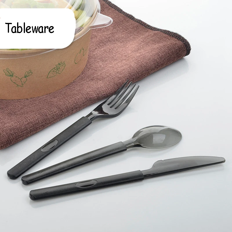 Набор одноразовых столовых приборов с длинной ручкой 3 шт.|Столовые сервизы| |