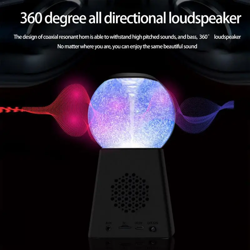 Красочный светодиодный tornado водное поло Bluetooth динамик Портативный Открытый bass