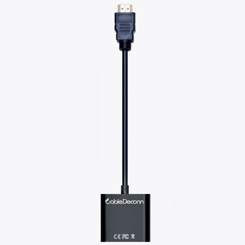 HDMI Вход to VGA Выход Проекторы адаптер мониторов для портативных ПК черный