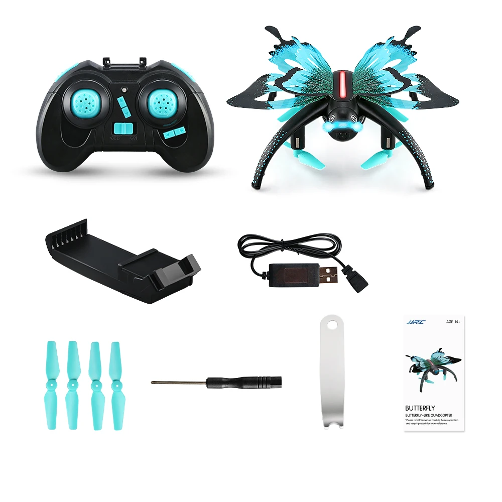 Новый JJRC H42WH мини Радиоуправляемый Дрон с бабочкой RTF WiFi FPV 0.3MP камера Голосовое