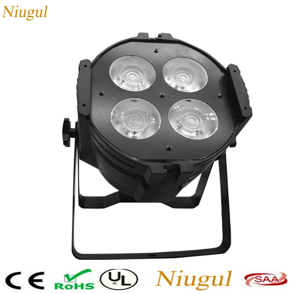 

200 Вт COB LED Par Light/4X50W теплый белый + холодный белый 2в1 алюминий DMX512 LED COB эффект сцены театры церкви концертная подсветка