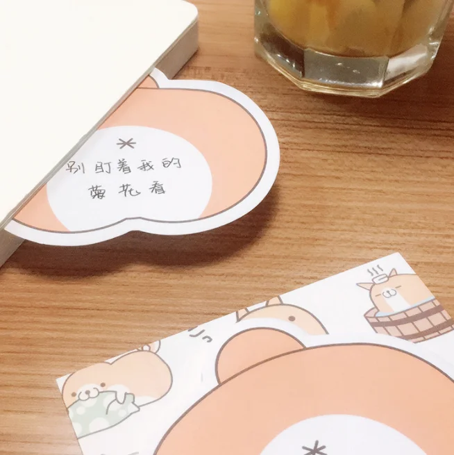 1 шт. Kawaii животные панда хомяк выражение блокноты для записей бумажные Липкие