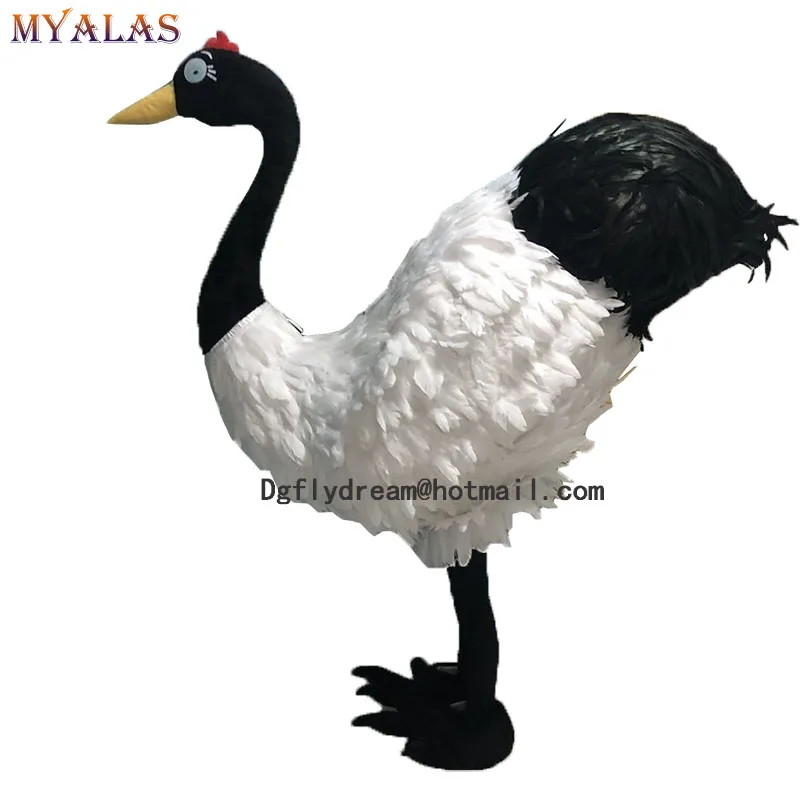 Костюм талисмана в виде птичьего журавля для рекламы маскаты с