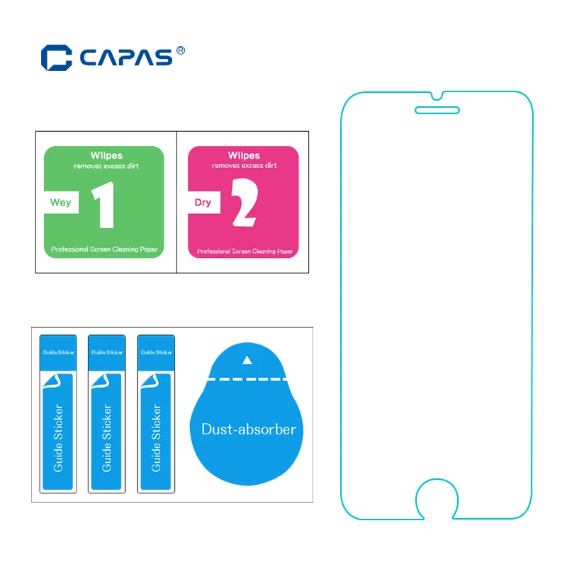 Оригинальные capas для iPhone 7 8 Передняя защитная пленка из закаленного стекла задней