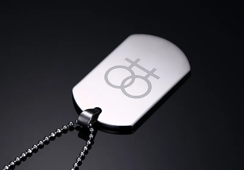 Ожерелье из нержавеющей стали с подвеской в виде гордыни для лесбиянок и геев