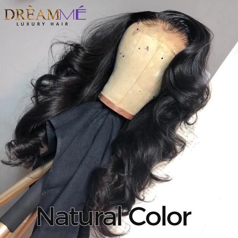 Natural Color Красная объемная волна Синтетические волосы на кружеве парики из натуральных волос с Африканской структурой, предварительно эффектом деграде(переход от темного к бразильские бордовые парики человеческих волос 13X6 глубокий часть фронтальной парик для черных Для женщин - Цвет: Natural Color