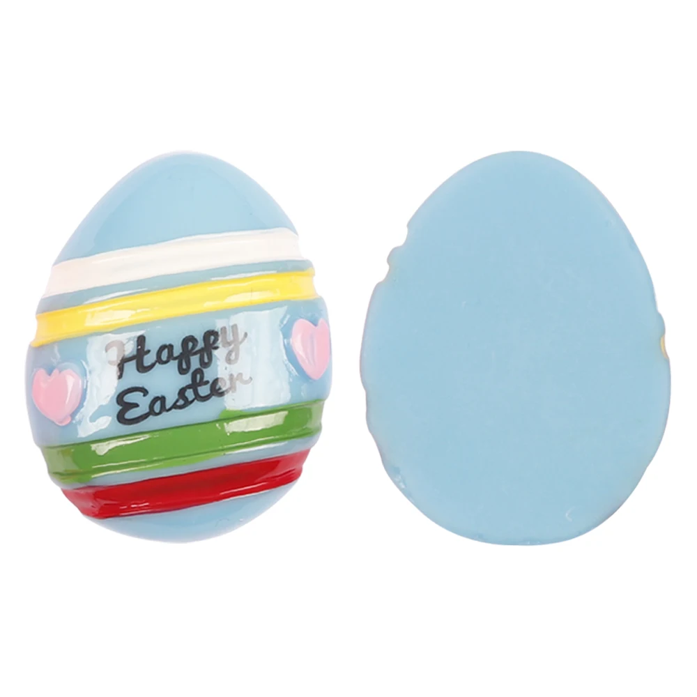 

10pcs/lot Resin Colorful Dots Eggs Cabochons Accessories DIY Flat Back Resins for Hair Bows Easter Decoration Egg Resin Crafts