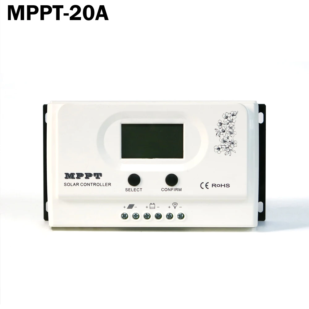 MPPT Контроллер заряда wiser2 20a 12 В/24 В Авто Работа 100vdc вход с RS485 Связь 5 USB|solar charge