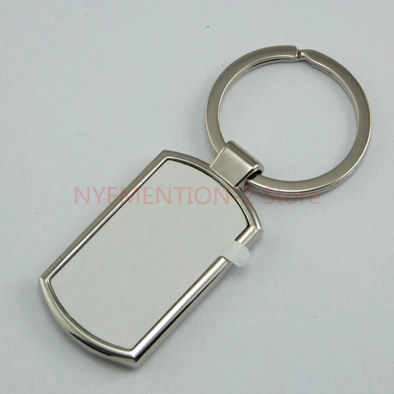 300pcs/lotSublimation products blank metal key chain Thermal transfer consumables factory price Can print photos keyring | Украшения и