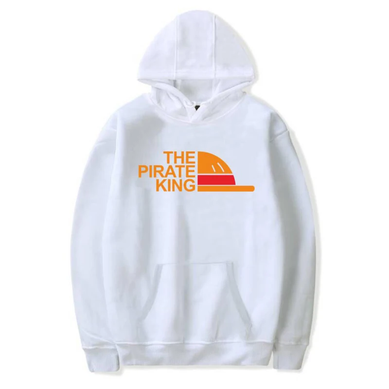 The Pirate King Hoodie For Women Men Harajuku Sweatshirt Hip Hop Streetwear Japanese Anime luffy Pullover Hooded Jacket Male | Мужская
