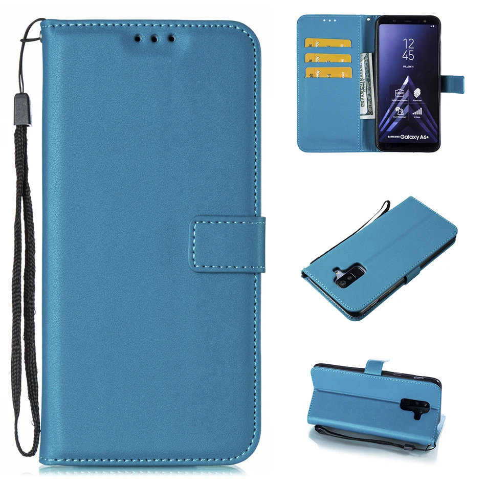 Кожаный чехол-бумажник для Samsung Galaxy Xcover4 G390F A9 A7 A8 A6 J4 J6 Plus 2018 Core Prime G360 J7 | Мобильные