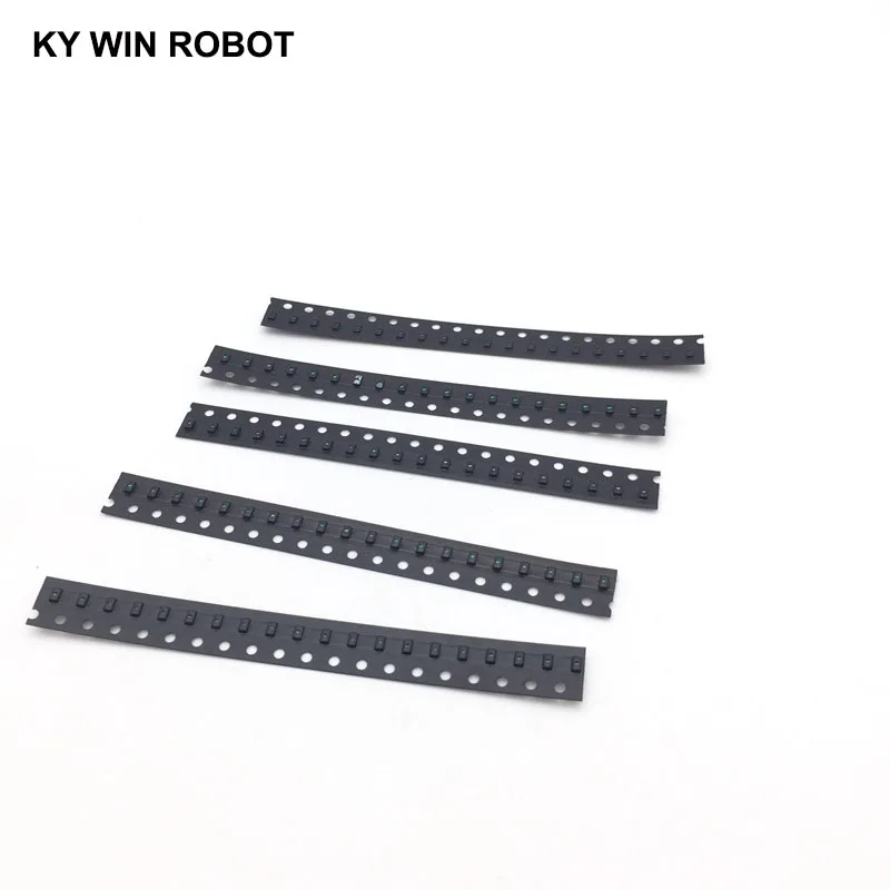 5 цветов x20 шт = 100 SMD 0603 светодиодный комплект супер яркий
