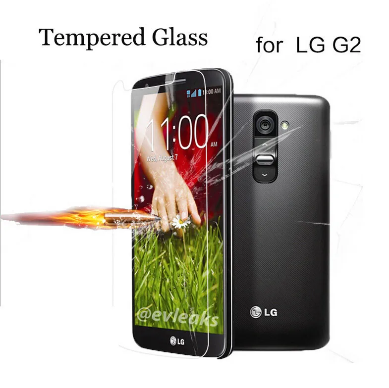 TOP Amazing Anti-fingerprint 0.20mm ultra thin Tempered Glass Screen Protector for LG Optimus G2 D802 Anti-Explosion Film | Мобильные