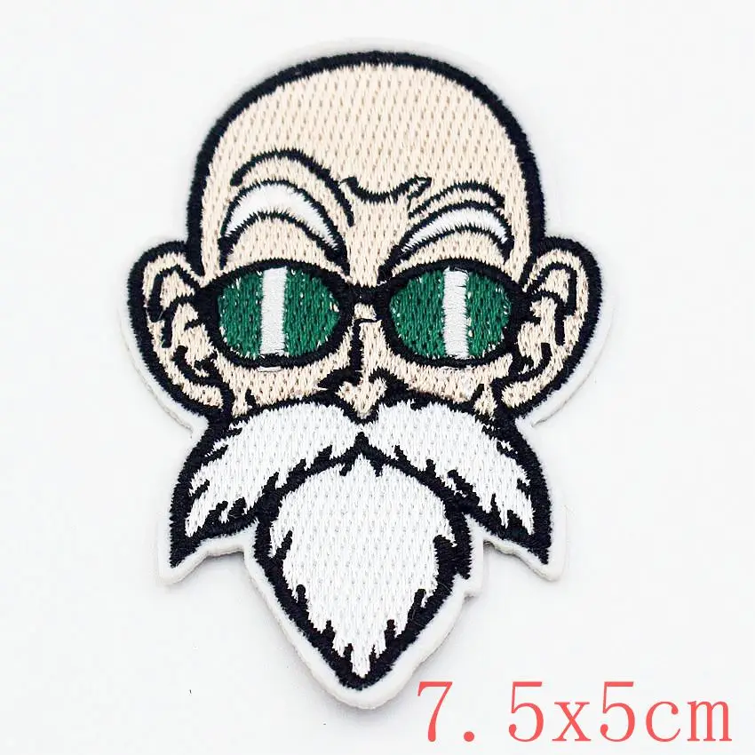 1 шт. Новое поступление Roshi Dragon Ball Goku кино, сериал, вышитый утюгом на патч, косплей, передача комиксов, аппликация