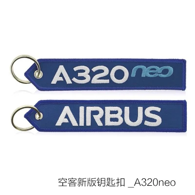 Логотип Airbus A330 neo A350 A380 BELUGAXL, брелок с вышивкой для путешествий, длинная багажная сумка, бирка, подарок для летного экипаж, пилот, авиация - Цвет: A320