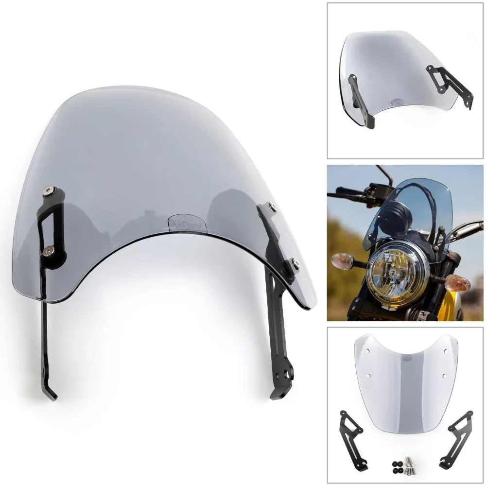 

Areyourshop Motorcycle Windscreen Windshield Protection For Ducati Scrambler 2015-2018 Motorbike Screen Covers 2016 2017