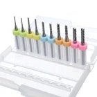 Набор твердосплавных сверл, 10 шт.компл., 1-3 мм